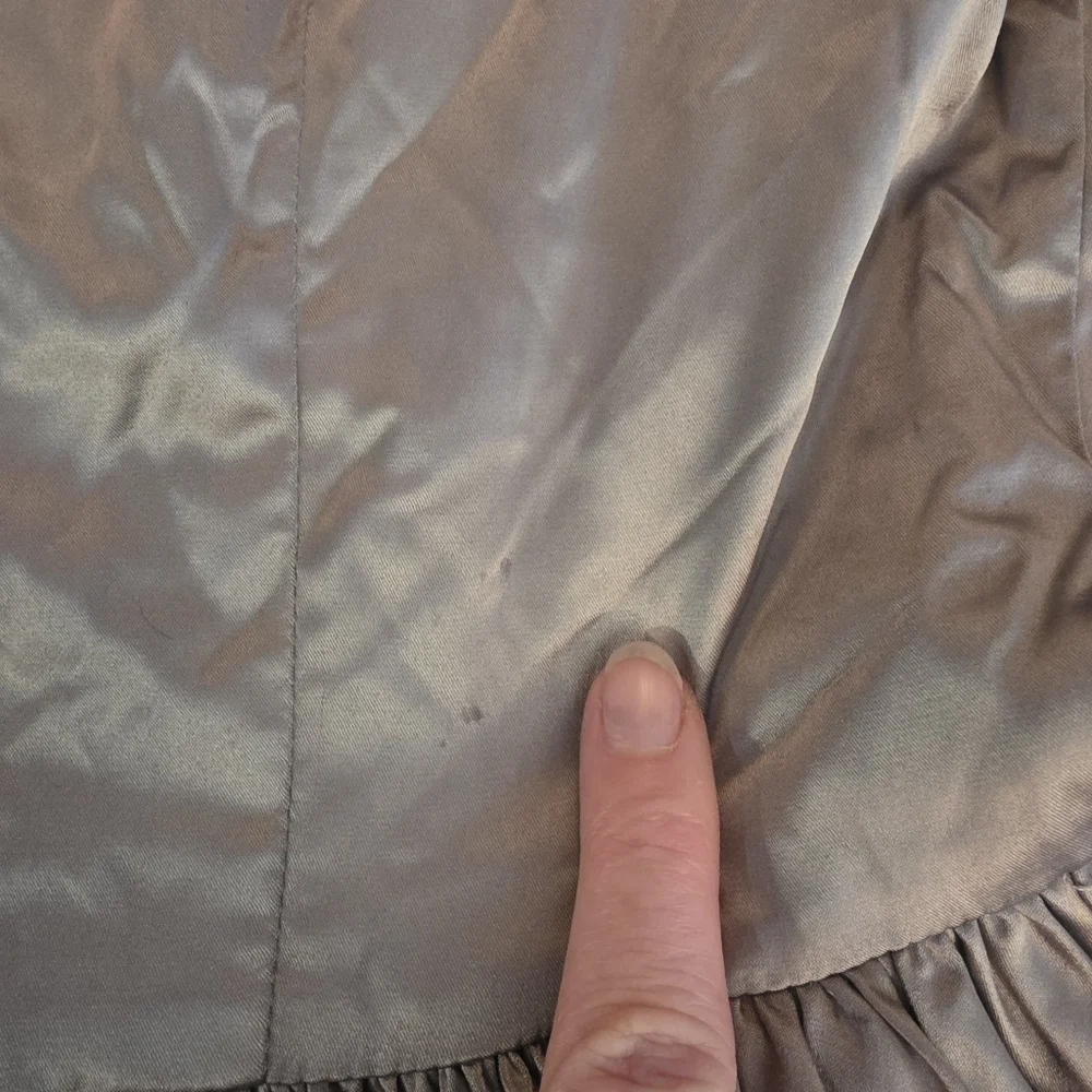 Current Mood Satin And Lace Mini Dress- Medium